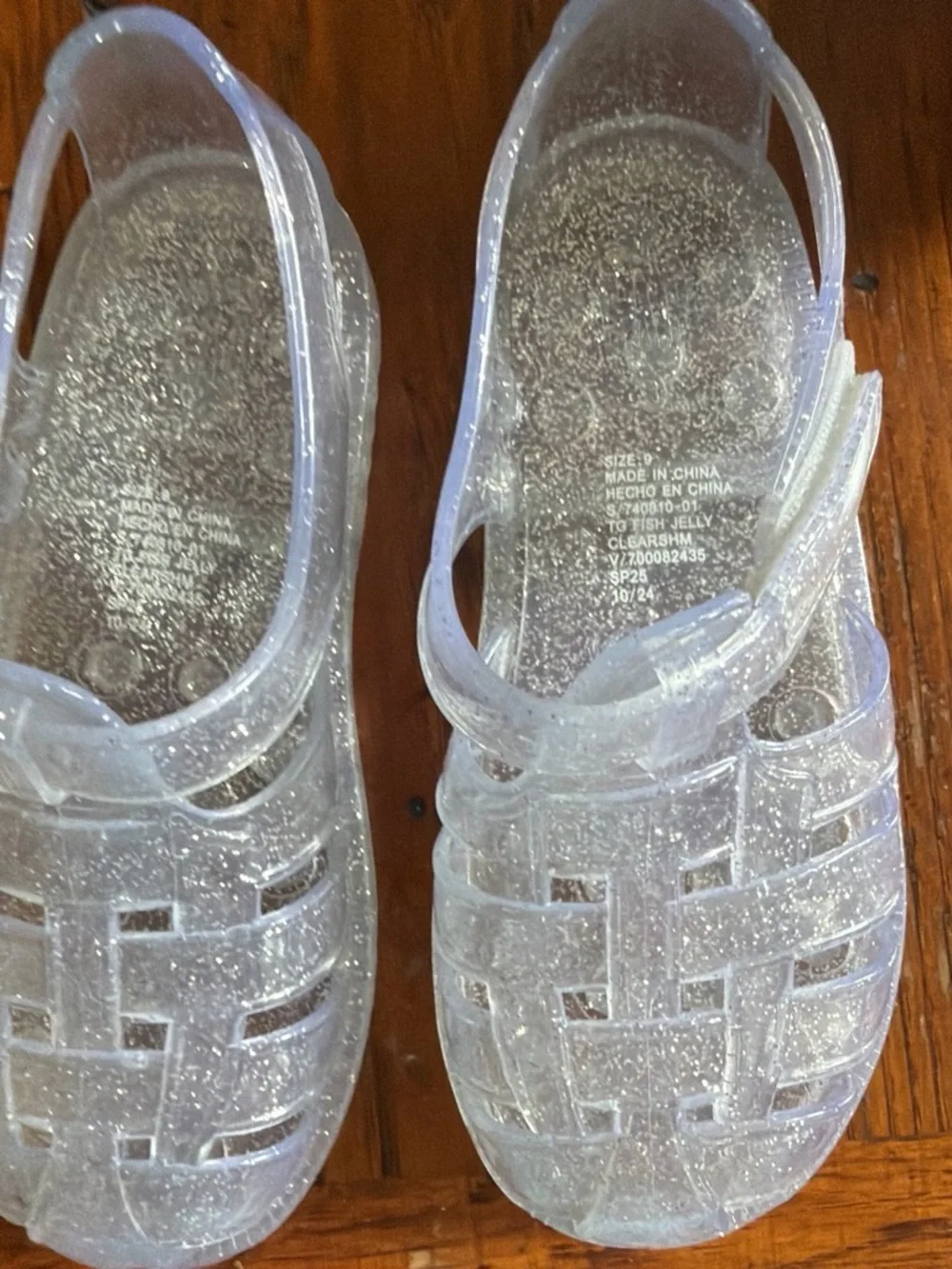 Girl’s sparkly Jellies size 9 NWT